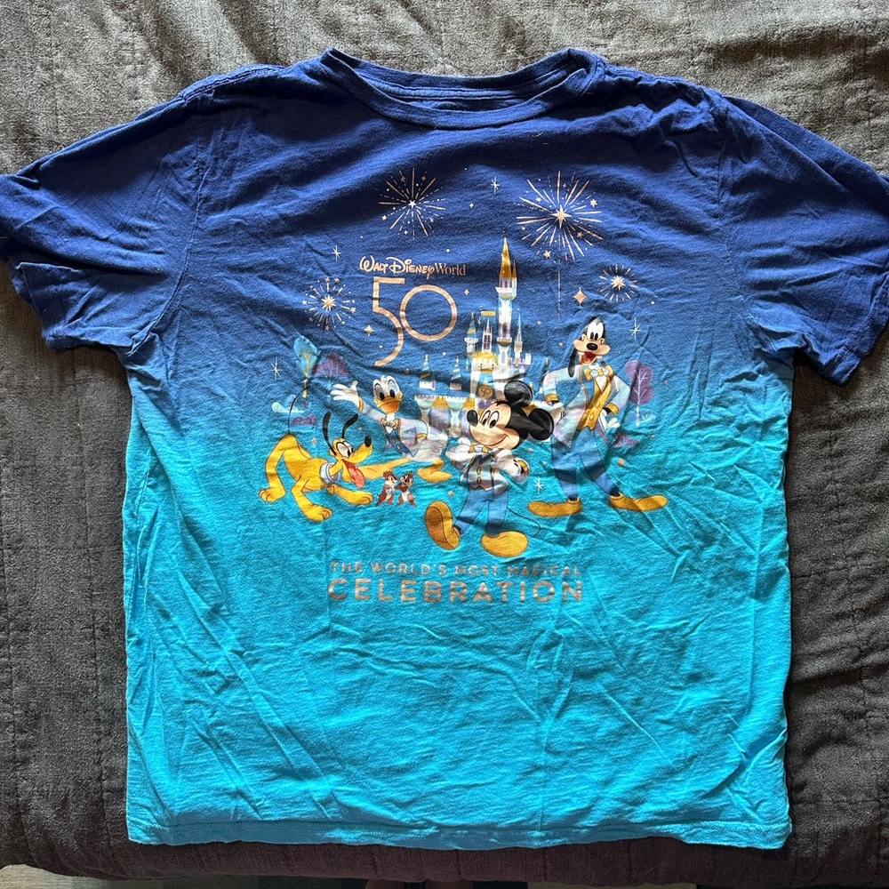 Disney 50th anniversary gradient Tshirt